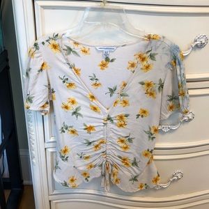 American Eagle floral blouse